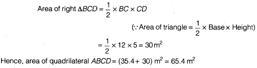 NCERT Solutions for Class 9 Maths Chapter 7 Heron's Formula 7.2 1a